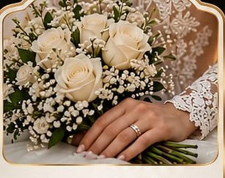 Ring and bouquet detail